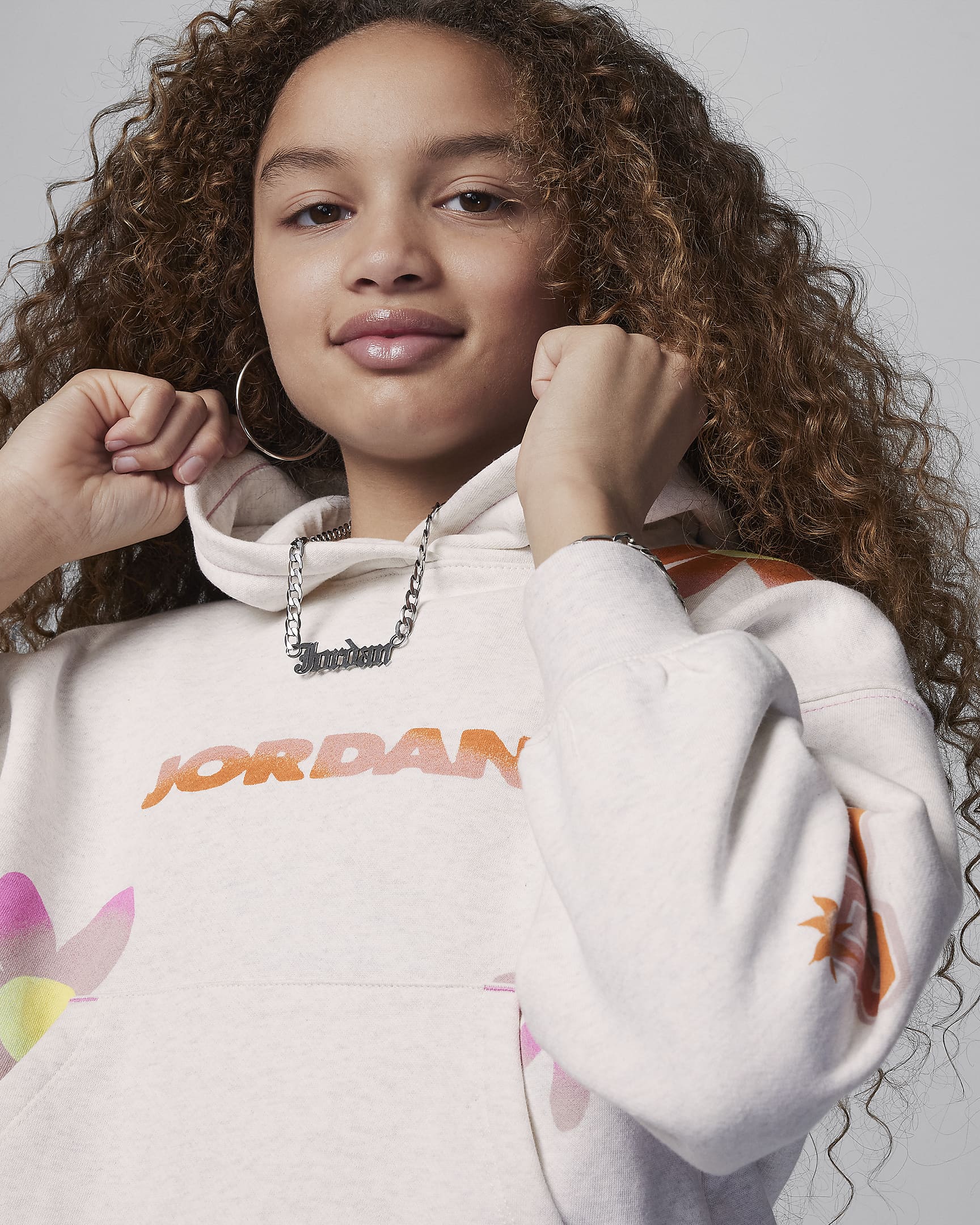 Youth Sweatshirt NIKE JDG DELORIS JORDAN FLOWER PO