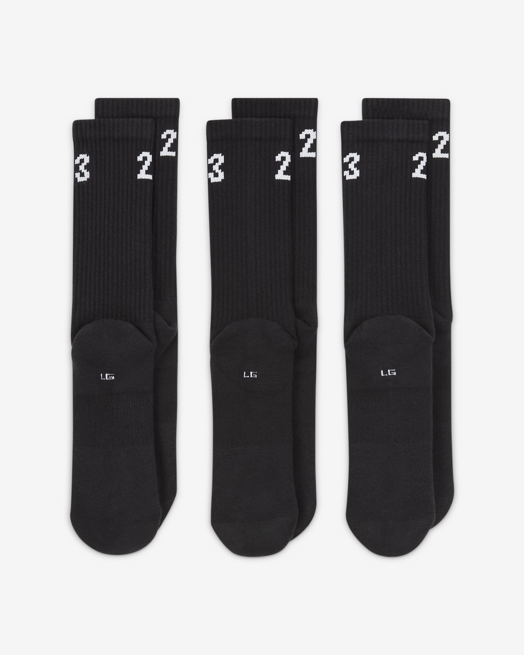 Unisex Socks NIKE U JORDAN ESSENTIAL CREW 3PR