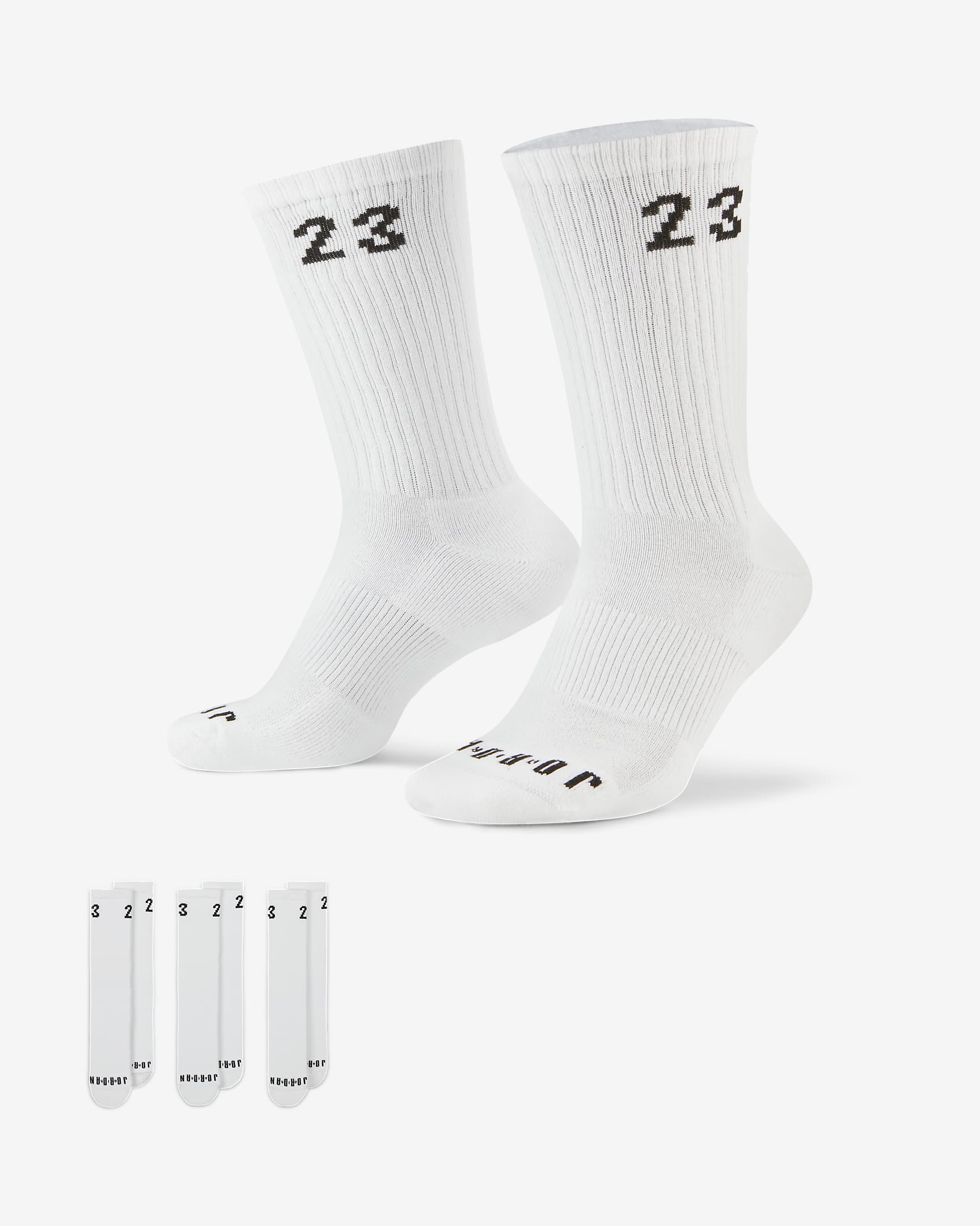 Унисекс Чорапи NIKE U JORDAN ESSENTIAL CREW 3PR - Ballistic-sport
