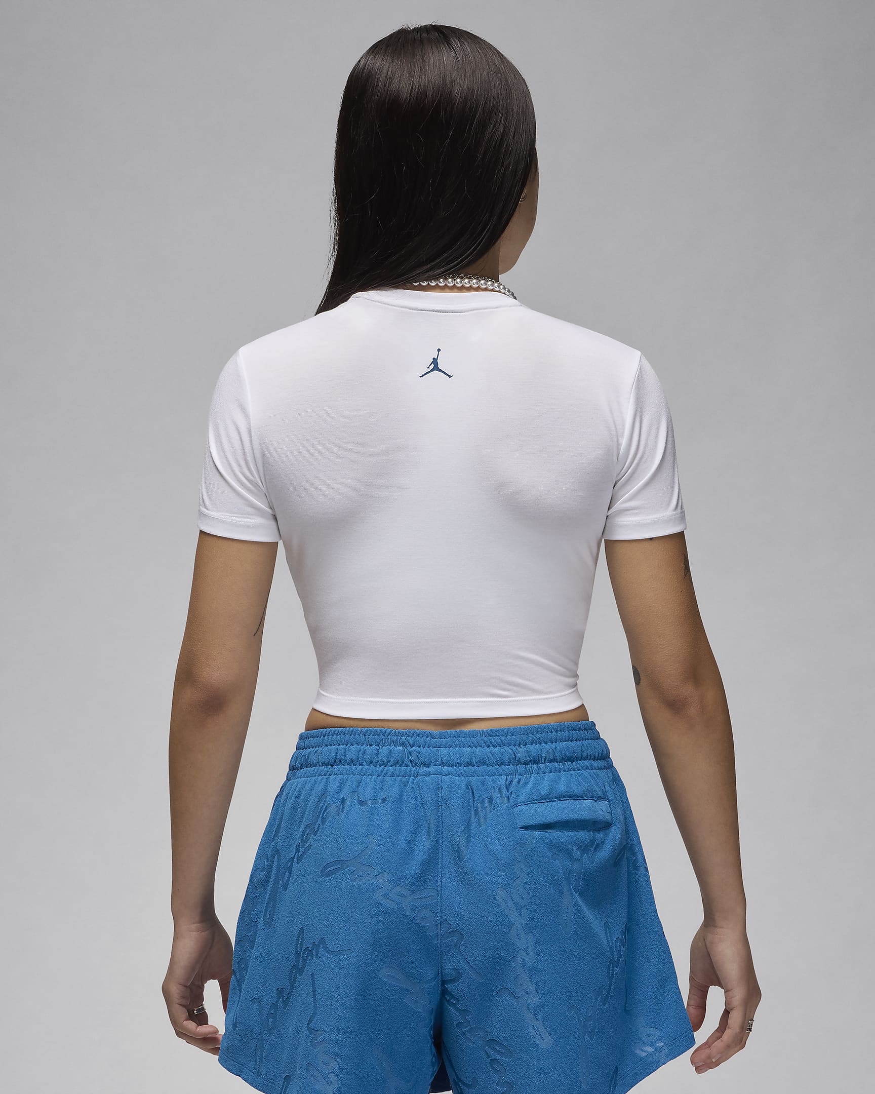 Image of Дамска Тениска NIKE W J SS GFX SLIM CROP TEE