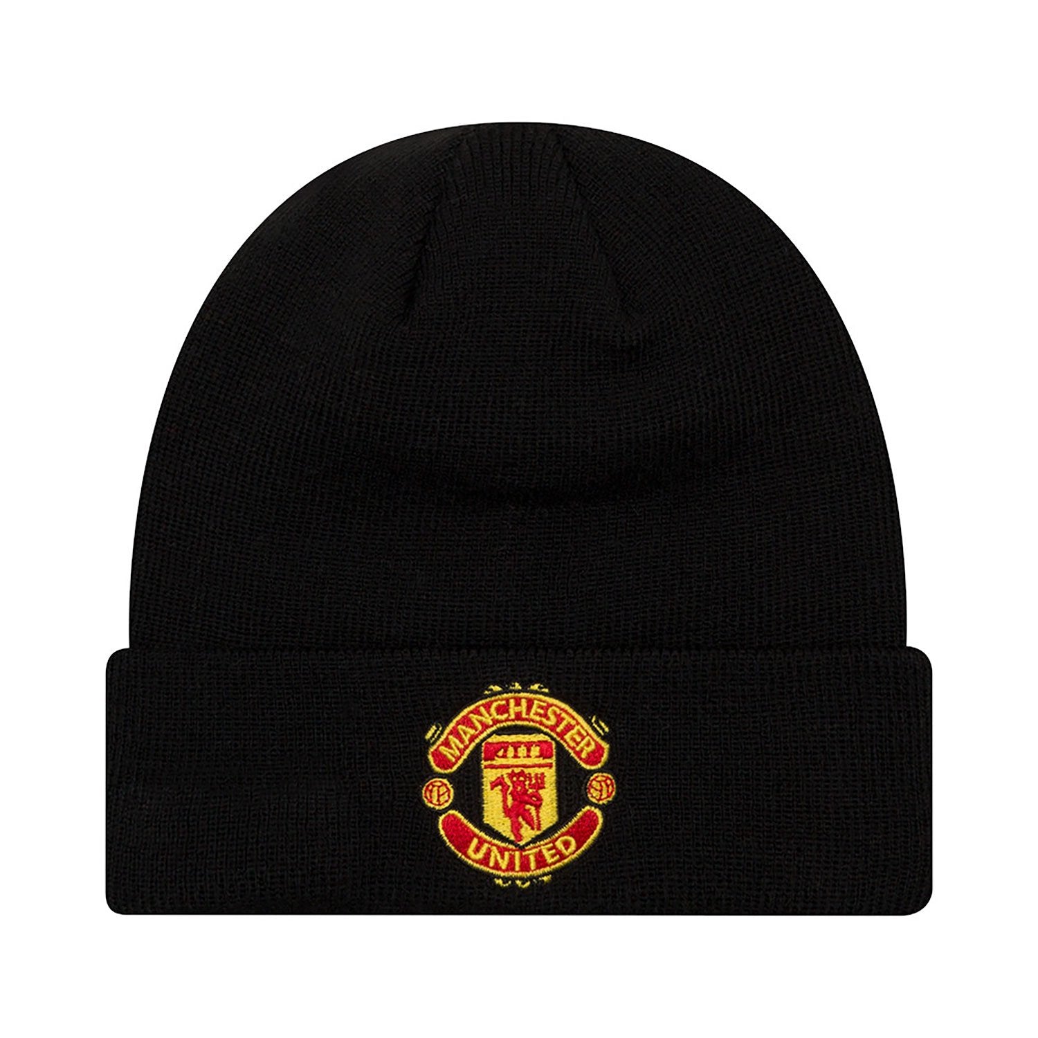 Image of Юношеска Шапка NEW ERA KAPA ESS Y CUFF BEANIE MANUTD BLK - Ballistic-sport