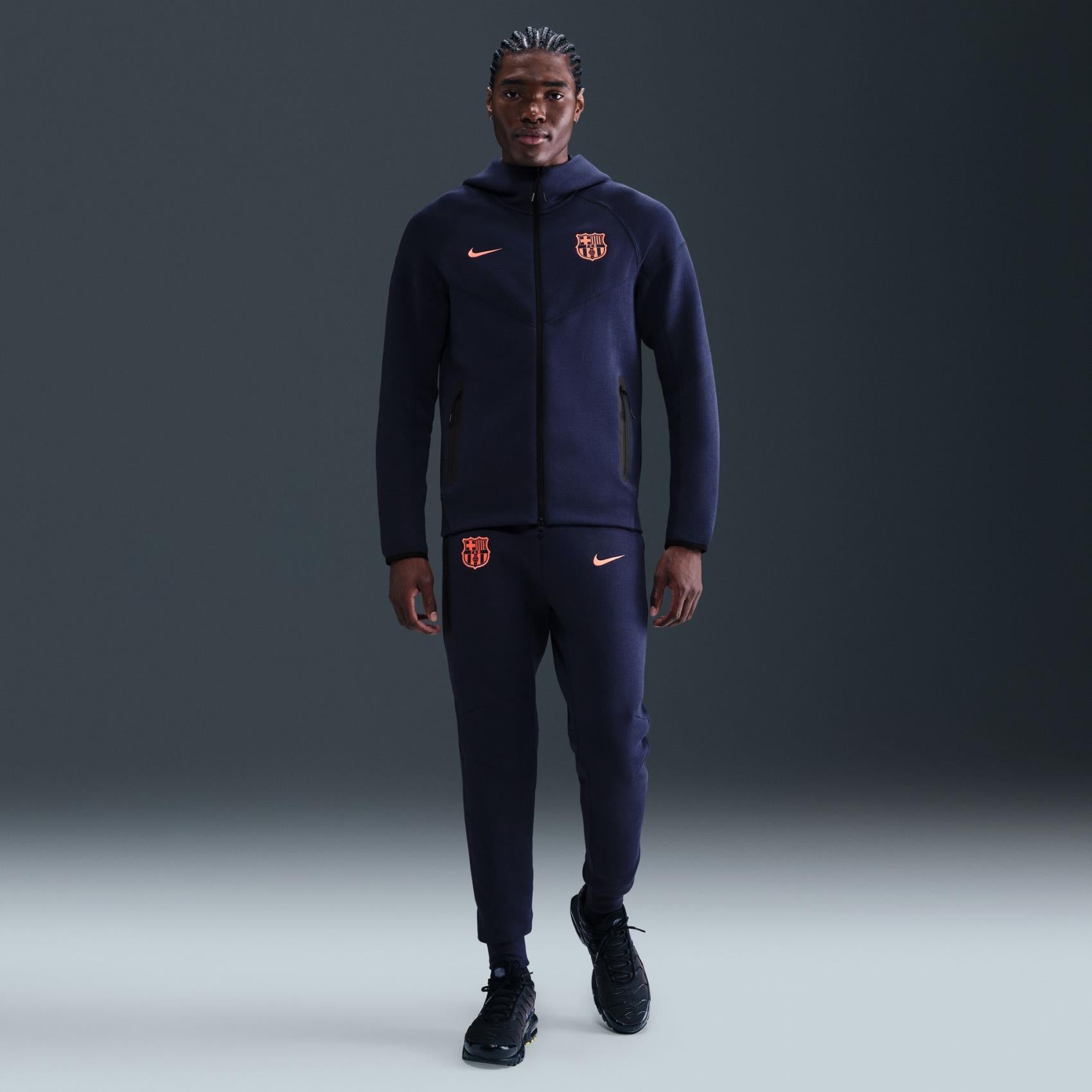 Мъжки Суитшърт NIKE FCB M NK TCH FLC FZ WR HDY 3R