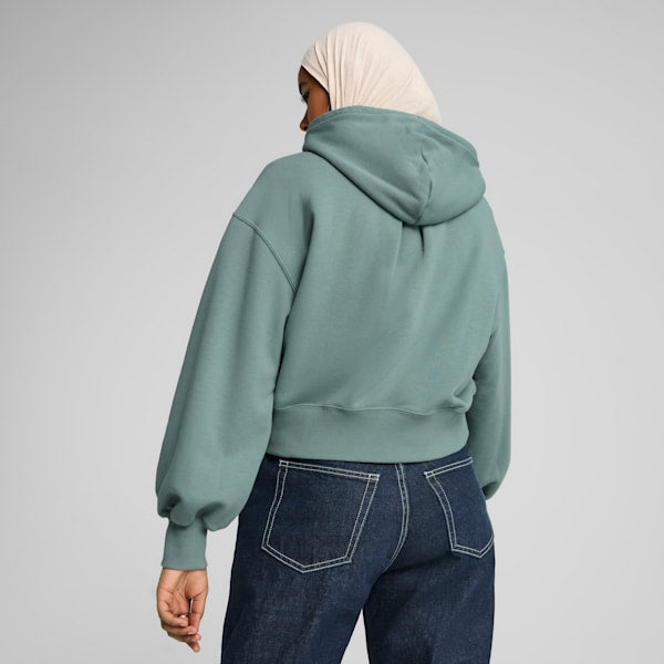 Дамски Суитшърт PUMA WARDROBE ESS Cropped Hoodie TR