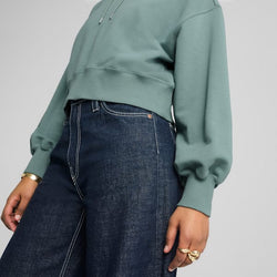 Image of Дамски Суитшърт PUMA WARDROBE ESS Cropped Hoodie TR