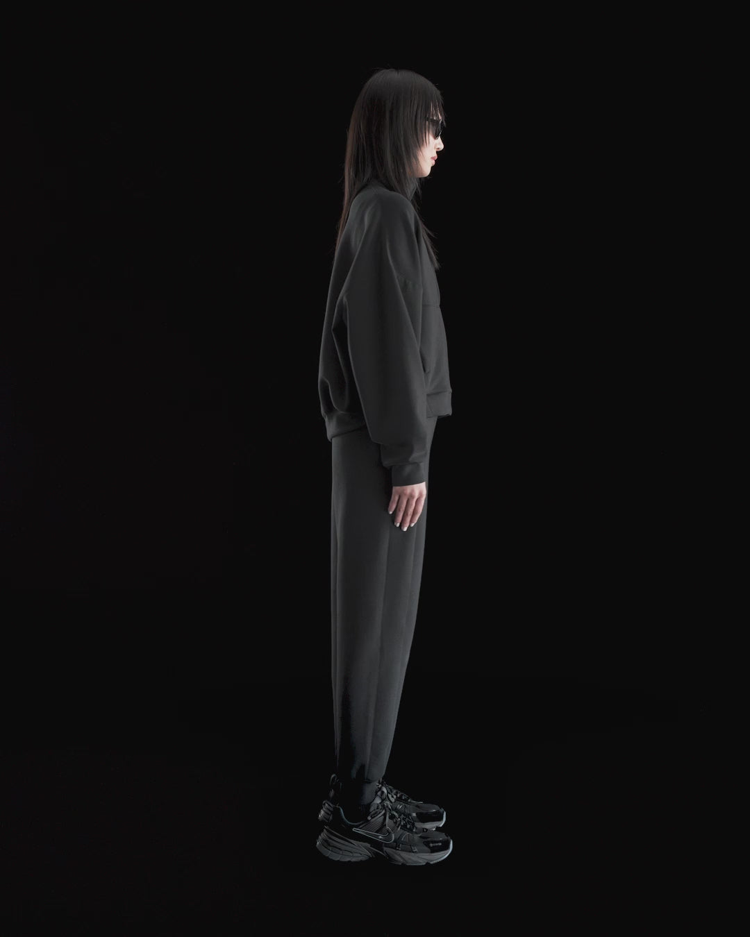 Image of Дамски Суитшърт NIKE W NK 24.7 DF HZ TOP SOFT KNIT -HQ8188-010-Ballistic-sport, Балистик