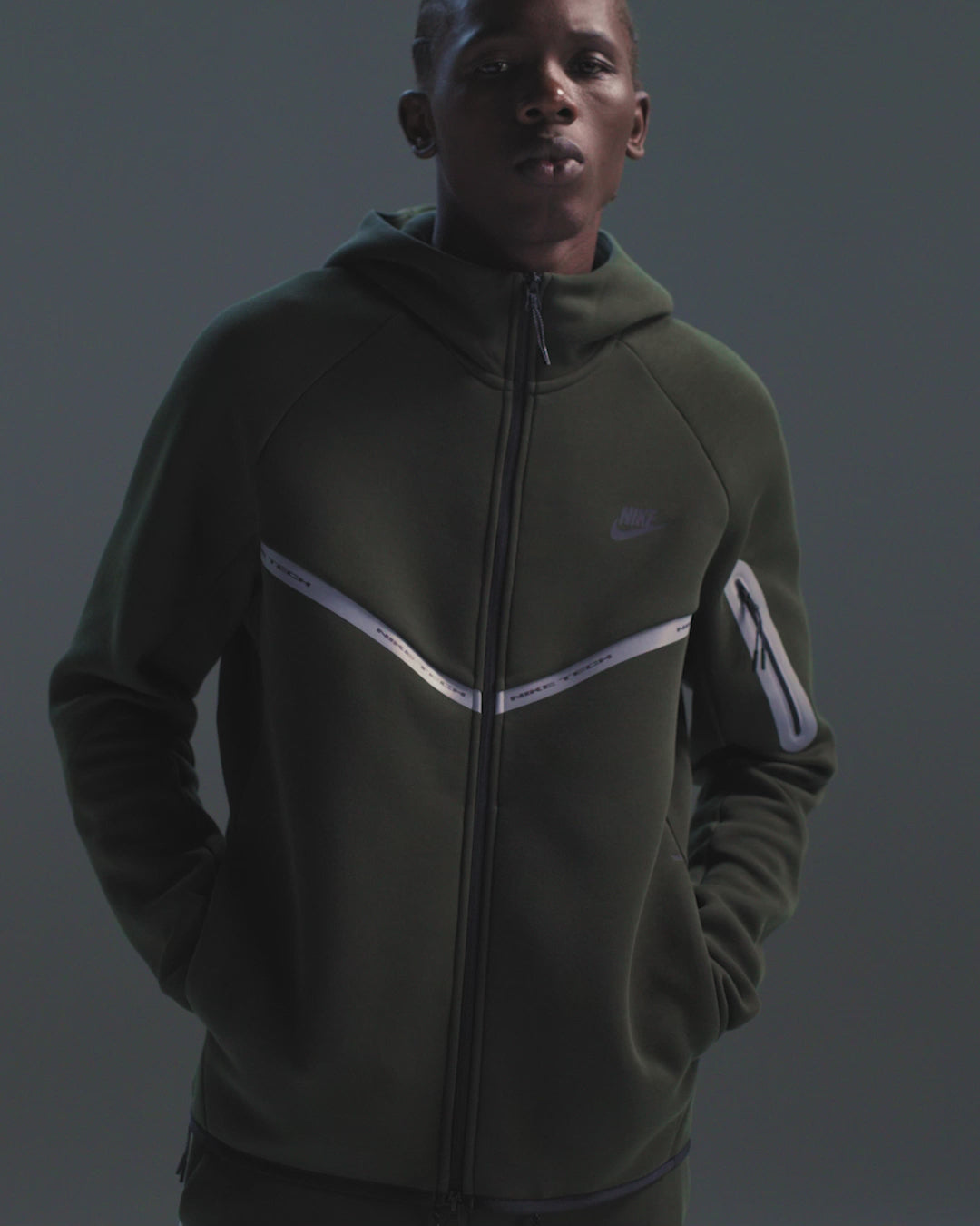 Image of Мъжки Суитшърт NIKE M NK TECH FLC WR FZ JKT REFLEC IM6537-355- Ballistic-sport