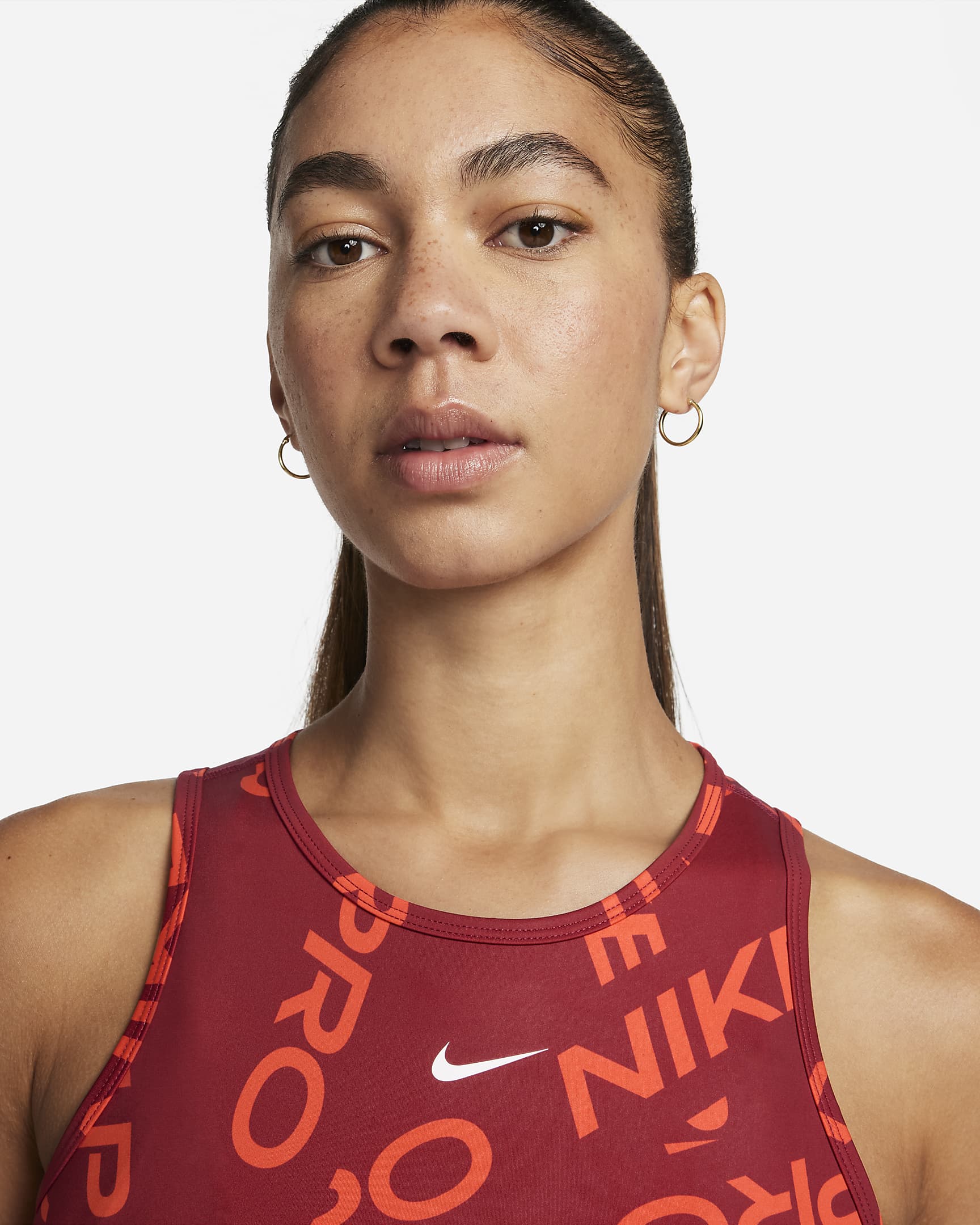 Image of Дамски Топ NIKE W NP DF CROP TANK AOP - Ballistic-sport