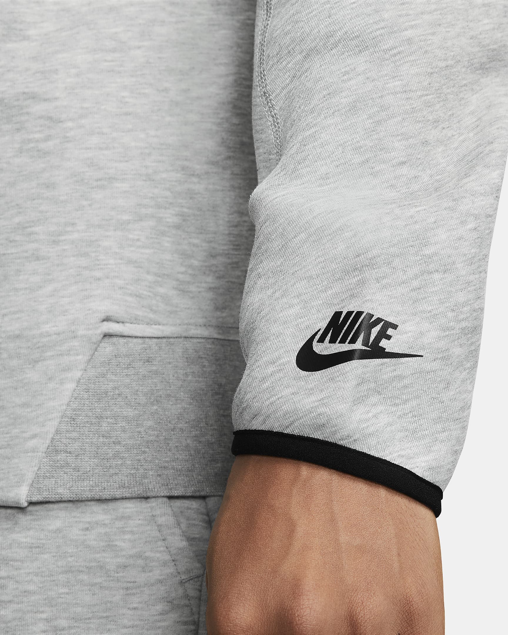 Image of Мъжки Суитшърт NIKE M NK TCH FLC HZ TOP - Ballistic-sport