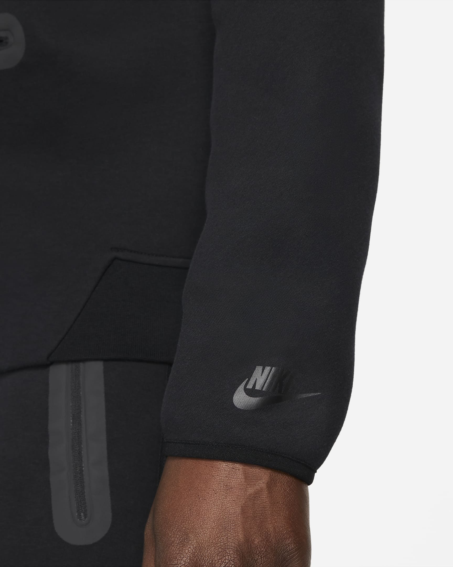 Image of Мъжки Суитшърт NIKE M NK TCH FLC HZ TOP - Ballistic-sport