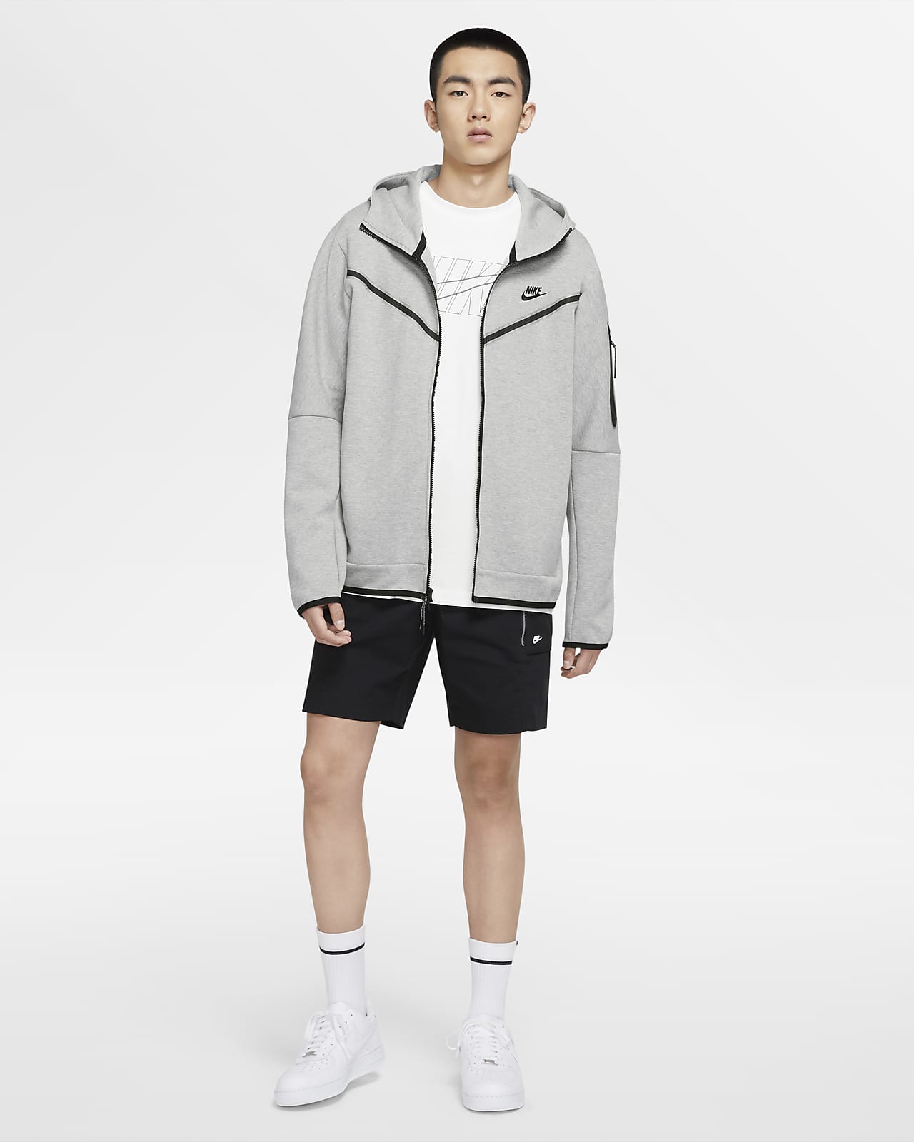Мъжки Суитшърт NIKE M NSW TCH FLC HOODIE FZ - Ballistic Sport