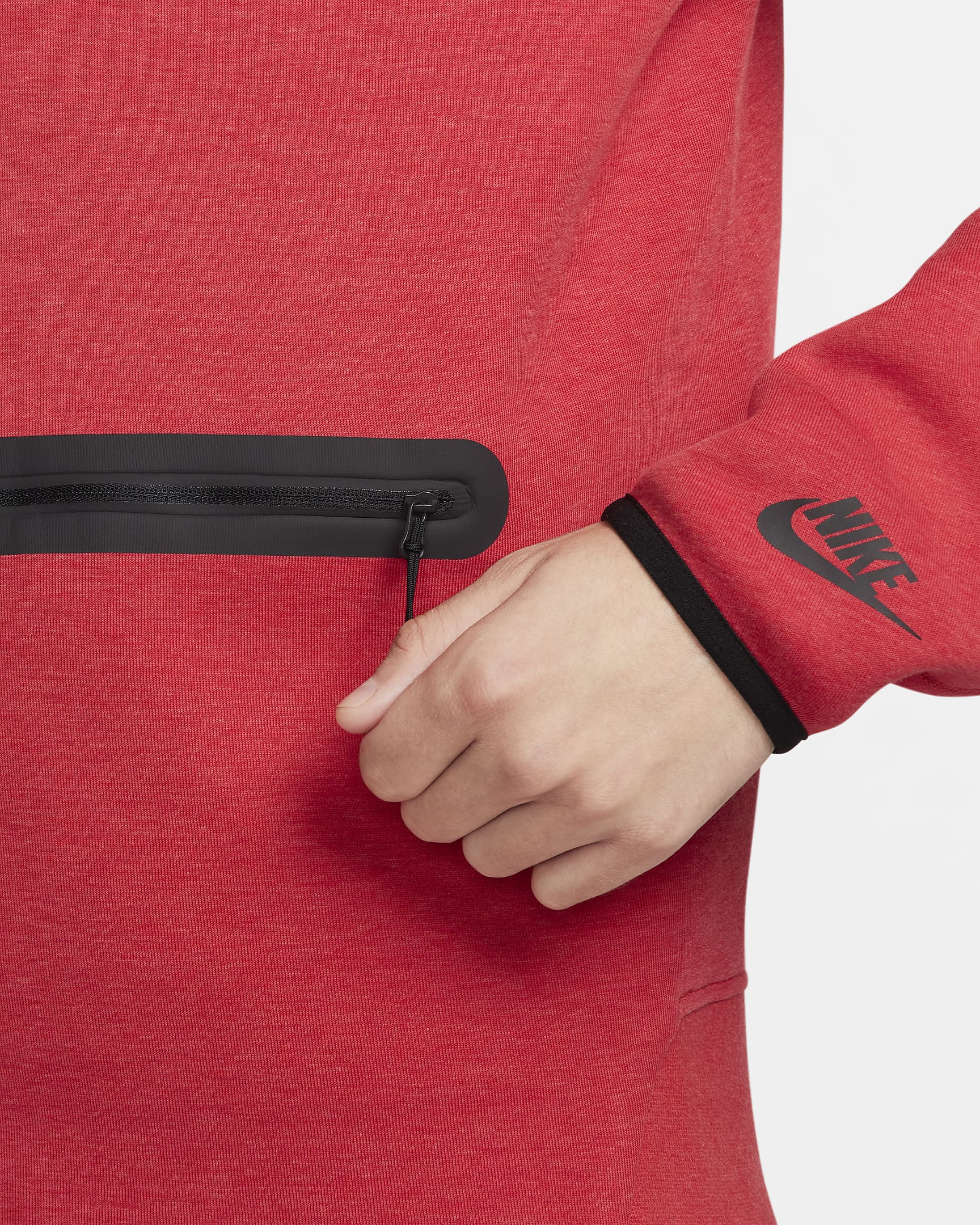 Image of Мъжки Суитшърт NIKE M NK TCH FLC HZ TOP - Ballistic-sport