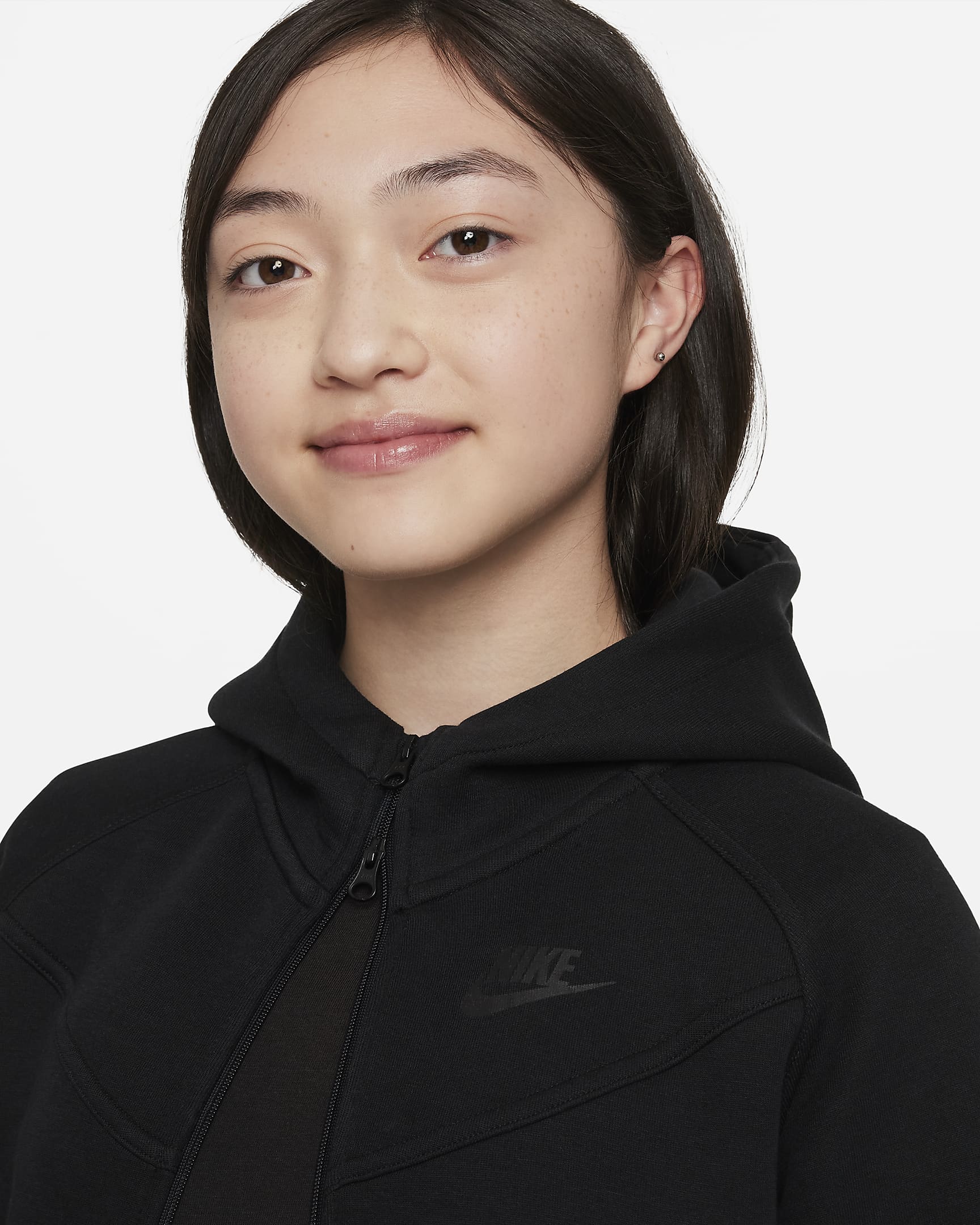 Юношески Суитшърт NIKE G NSW TCH FLC HD FZ LS - Ballistic-sport