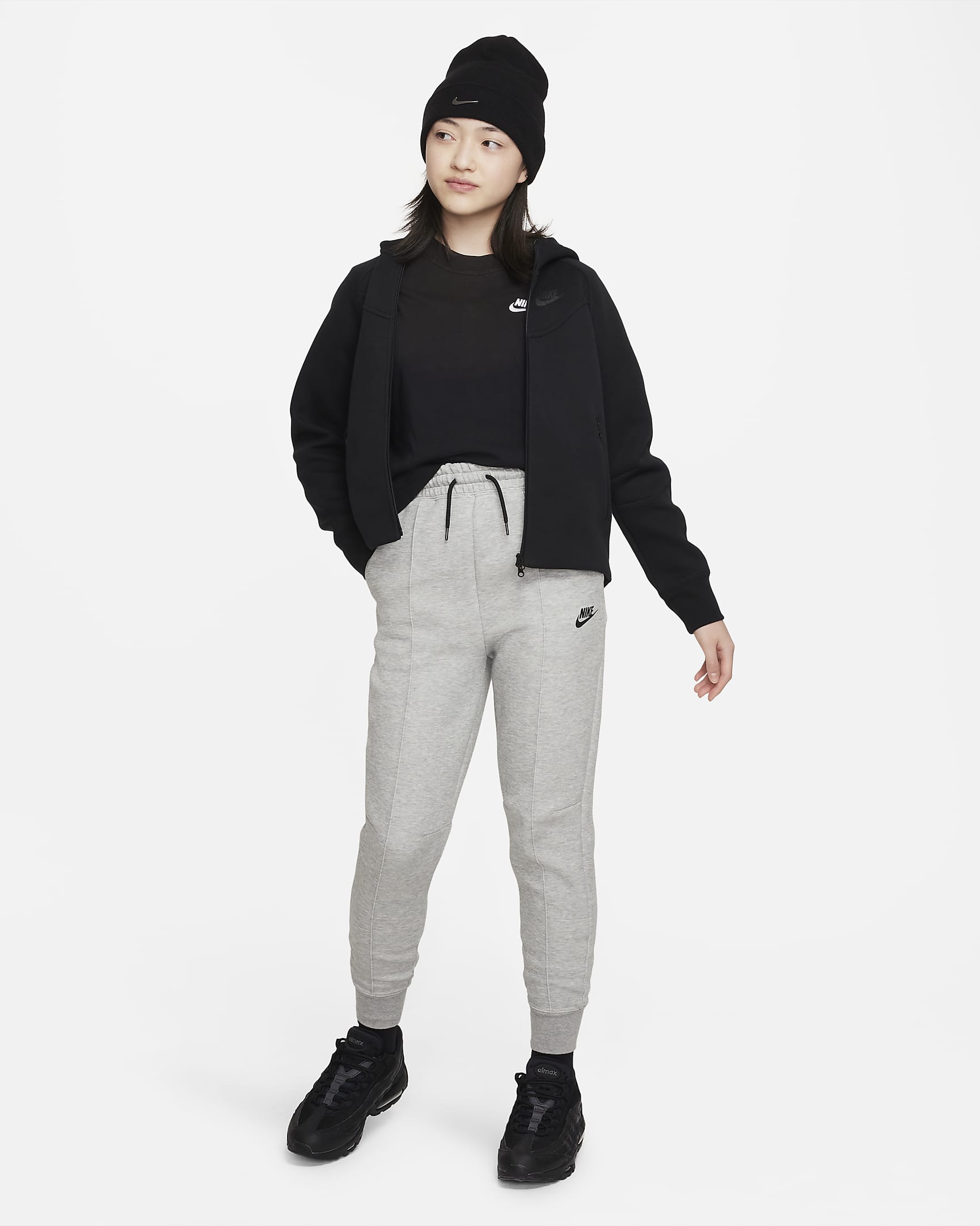 Юношески Суитшърт NIKE G NSW TCH FLC HD FZ LS - Ballistic-sport