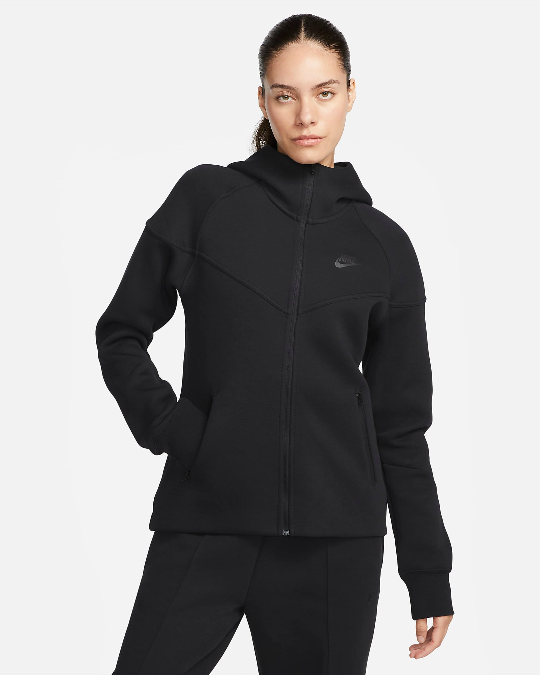 Image of Дамски Суитшърт NIKE W NSW TCH FLC WR FZ HDY - Ballistic-sport
