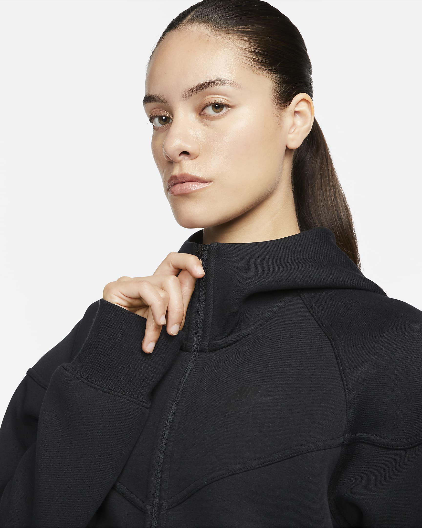 Image of Дамски Суитшърт NIKE W NSW TCH FLC WR FZ HDY - Ballistic-sport