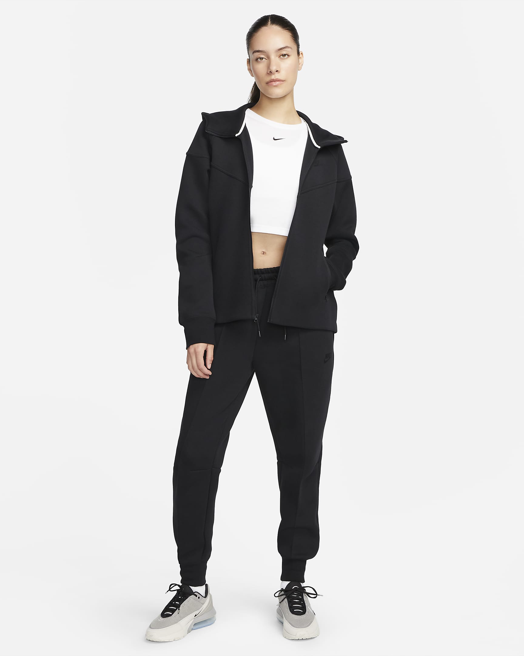 Дамски Суитшърт NIKE W NSW TCH FLC WR FZ HDY - Ballistic-sport