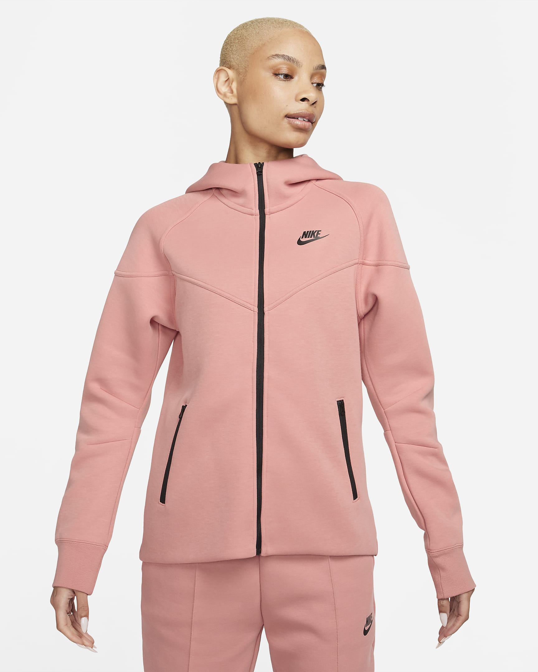 Image of Дамски Суитшърт NIKE W NSW TCH FLC WR FZ HDY - Ballistic-sport