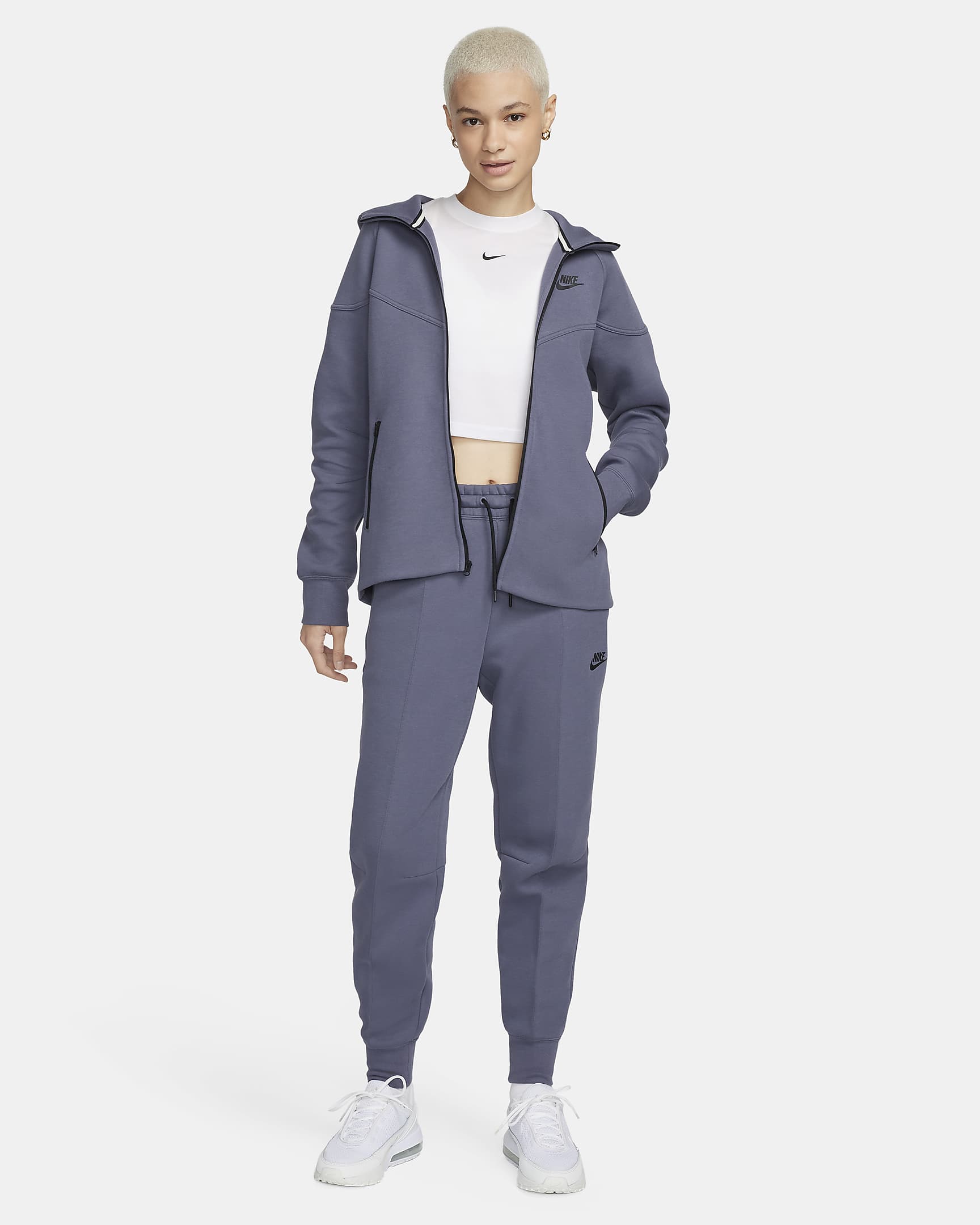 Image of Дамски Суитшърт NIKE W NSW TCH FLC WR FZ HDY - Ballistic-sport