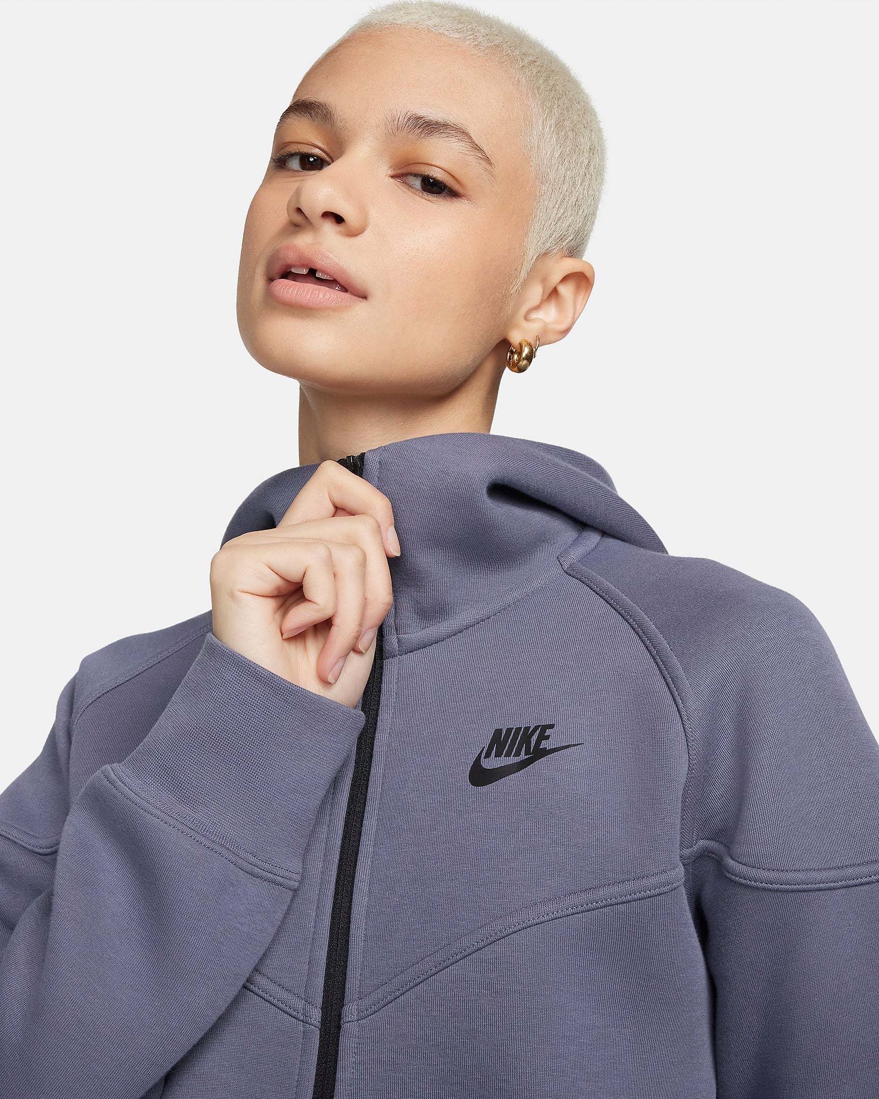 Image of Дамски Суитшърт NIKE W NSW TCH FLC WR FZ HDY - Ballistic-sport