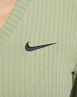 Image of Дамска блуза NIKE W NSW RIB JRSY LS VNK TOP - Ballistic-sport