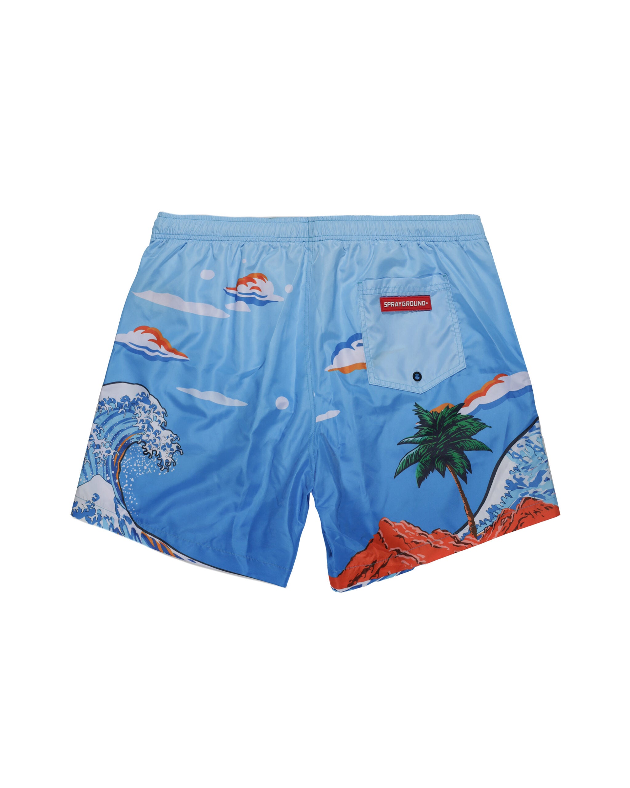 Image of Мъжки Бански SPRAYGROUND CAMO KAWA VICE SWIM TRUNKS BLUE SP755BLUE- Ballistic sport, Балистик