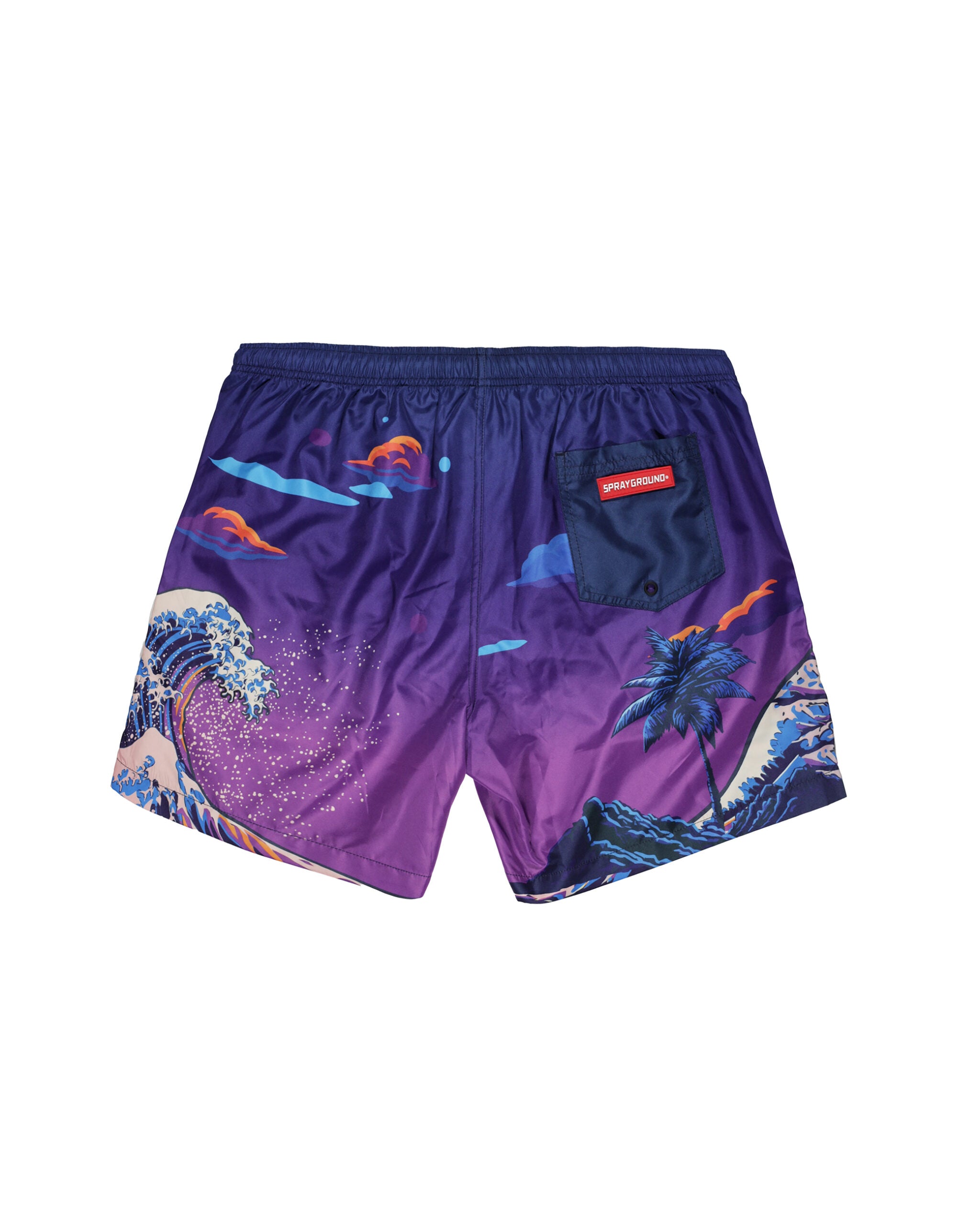 Image of Мъжки Бански SPRAYGROUND CAMO KAWA VICE SWIM TRUNKS PURPLE SP755PRPL- Ballistic sport, Балистик