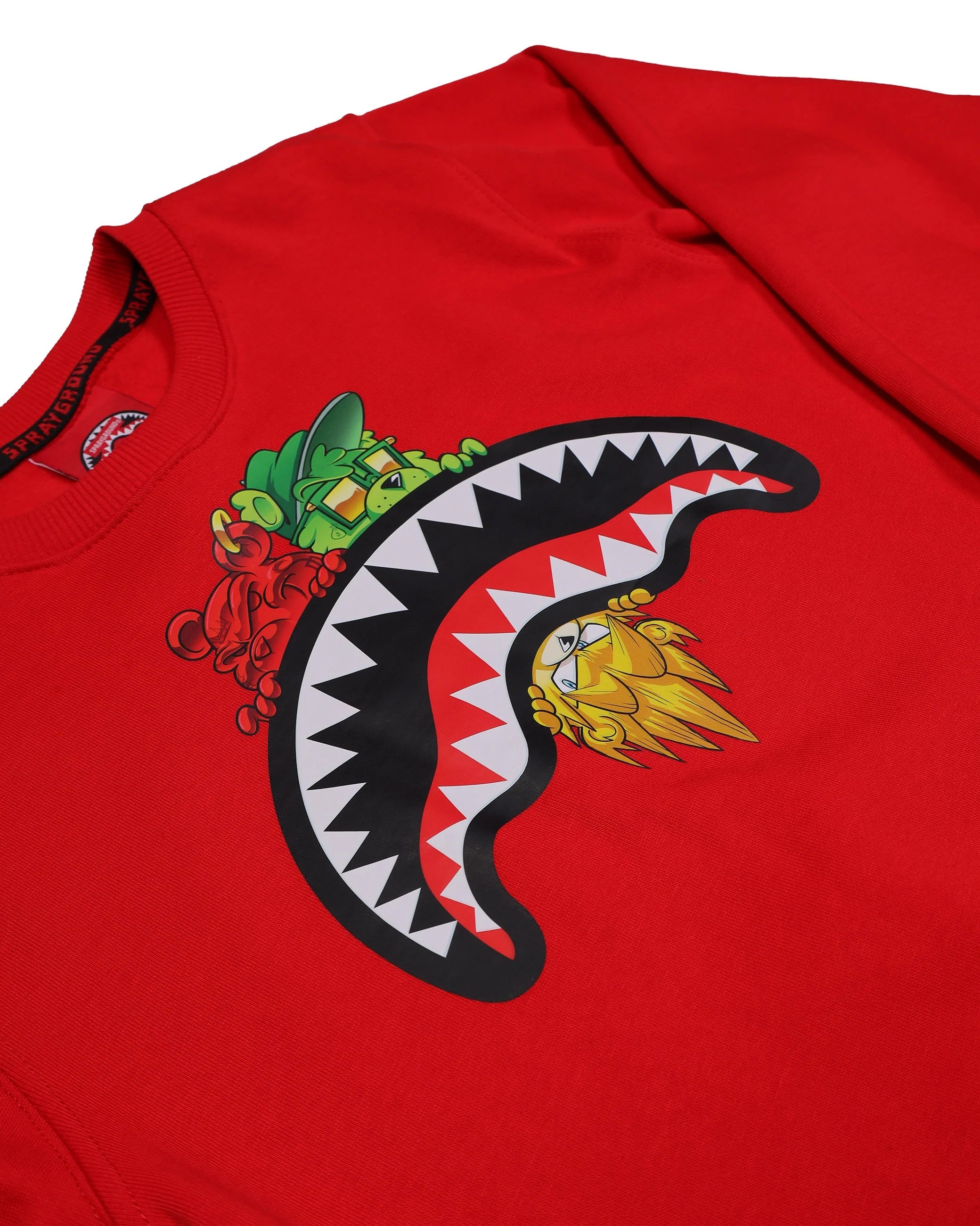 Image of Унисекс Суитшърт SPRAYGROUND SHARKS IN PARIS CHARACTERS SNEAKIN CREW R