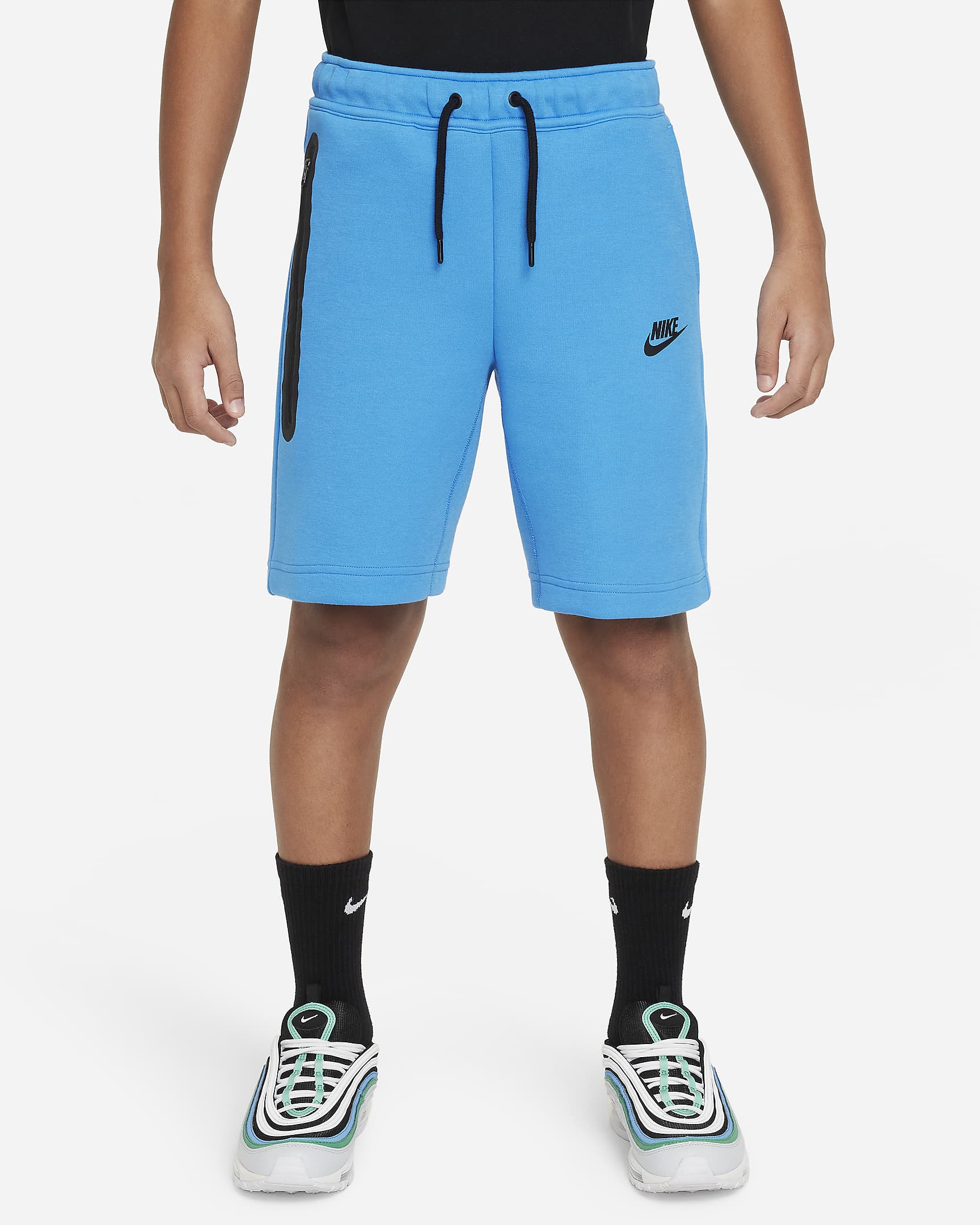 Image of Юношески Къс панталон NIKE B NSW TECH FLC SHORT - Ballistic-sport