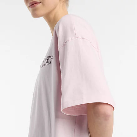 Image of Дамска Тениска NEW BALANCE SHIRT LINEAR GRAPHIC OVERSIZED T-SHIRT