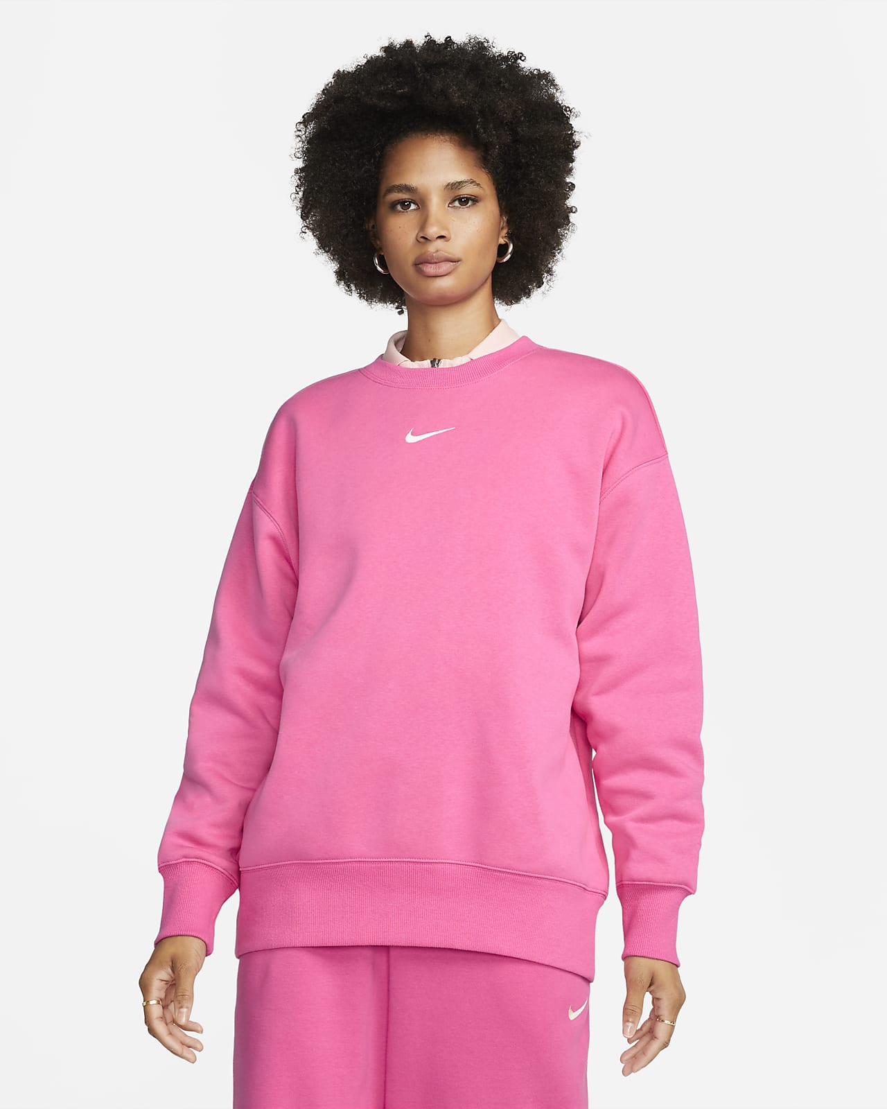 Дамски суитшърт Nike Women's Sportswear Phoenix Fleece Crew-Neck Sweatshirt - Ballistic Sport