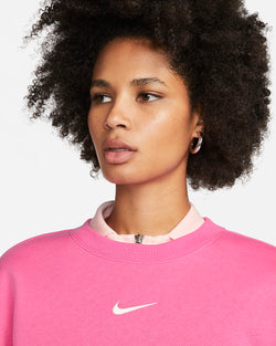 Image of Дамски суитшърт Nike Women's Sportswear Phoenix Fleece Crew-Neck Sweatshirt - Ballistic Sport
