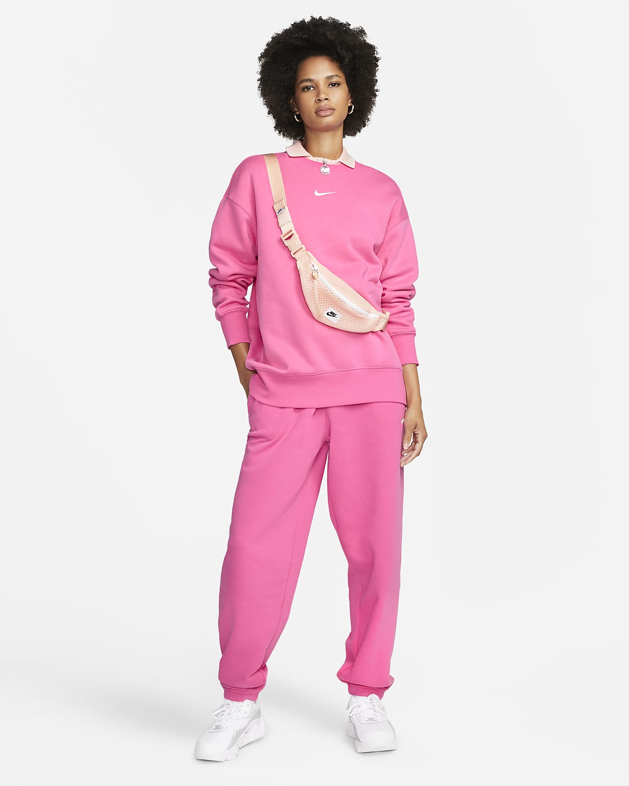 Дамски суитшърт Nike Women's Sportswear Phoenix Fleece Crew-Neck Sweatshirt - Ballistic Sport