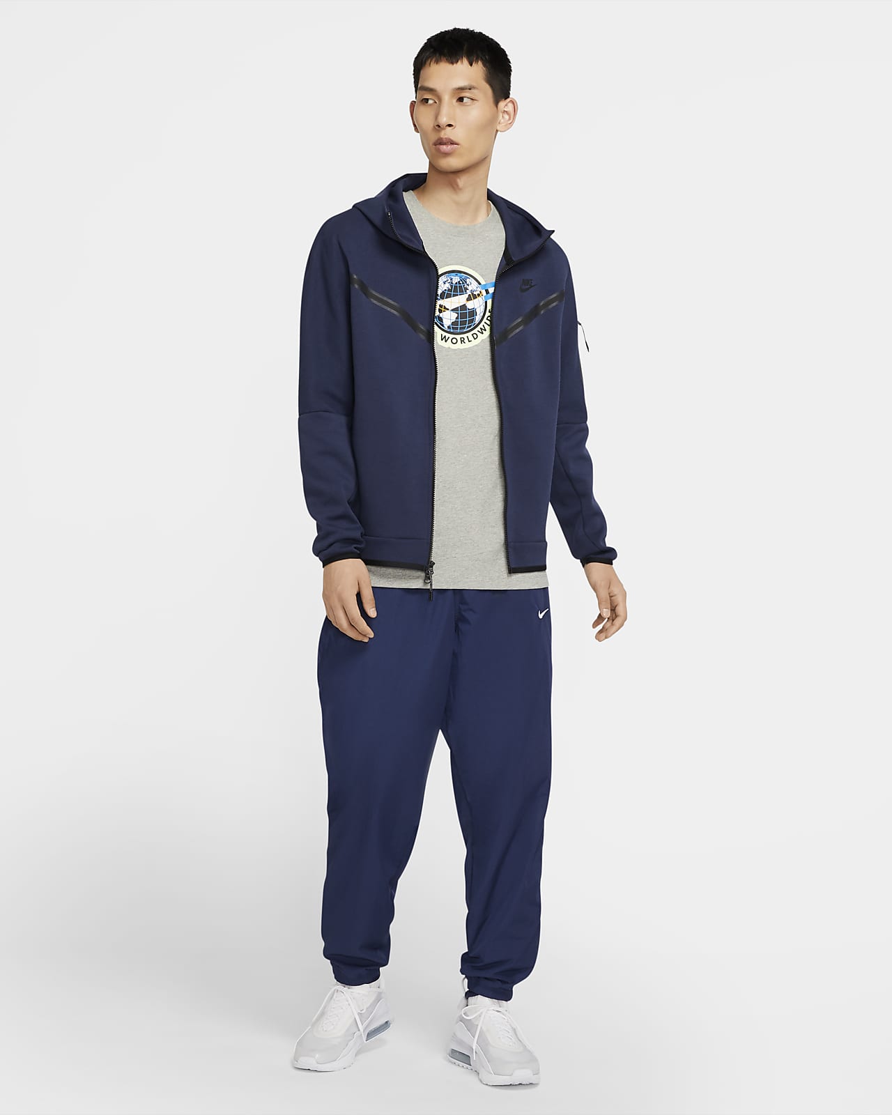 Мъжки Суитшърт NIKE M NSW TCH FLC HOODIE FZ - Ballistic Sport
