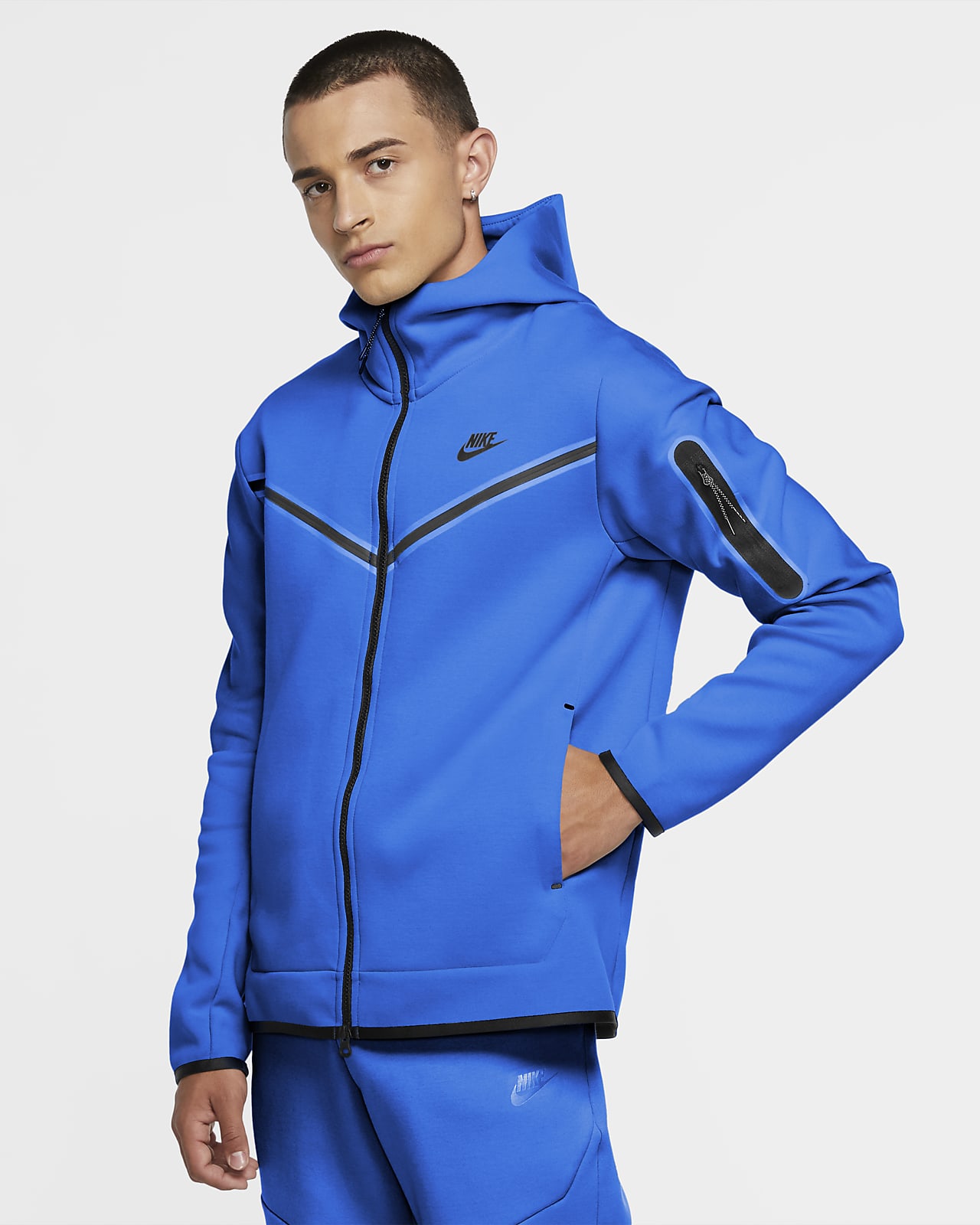 Мъжки Суитшърт NIKE M NSW TCH FLC HOODIE FZ - Ballistic Sport