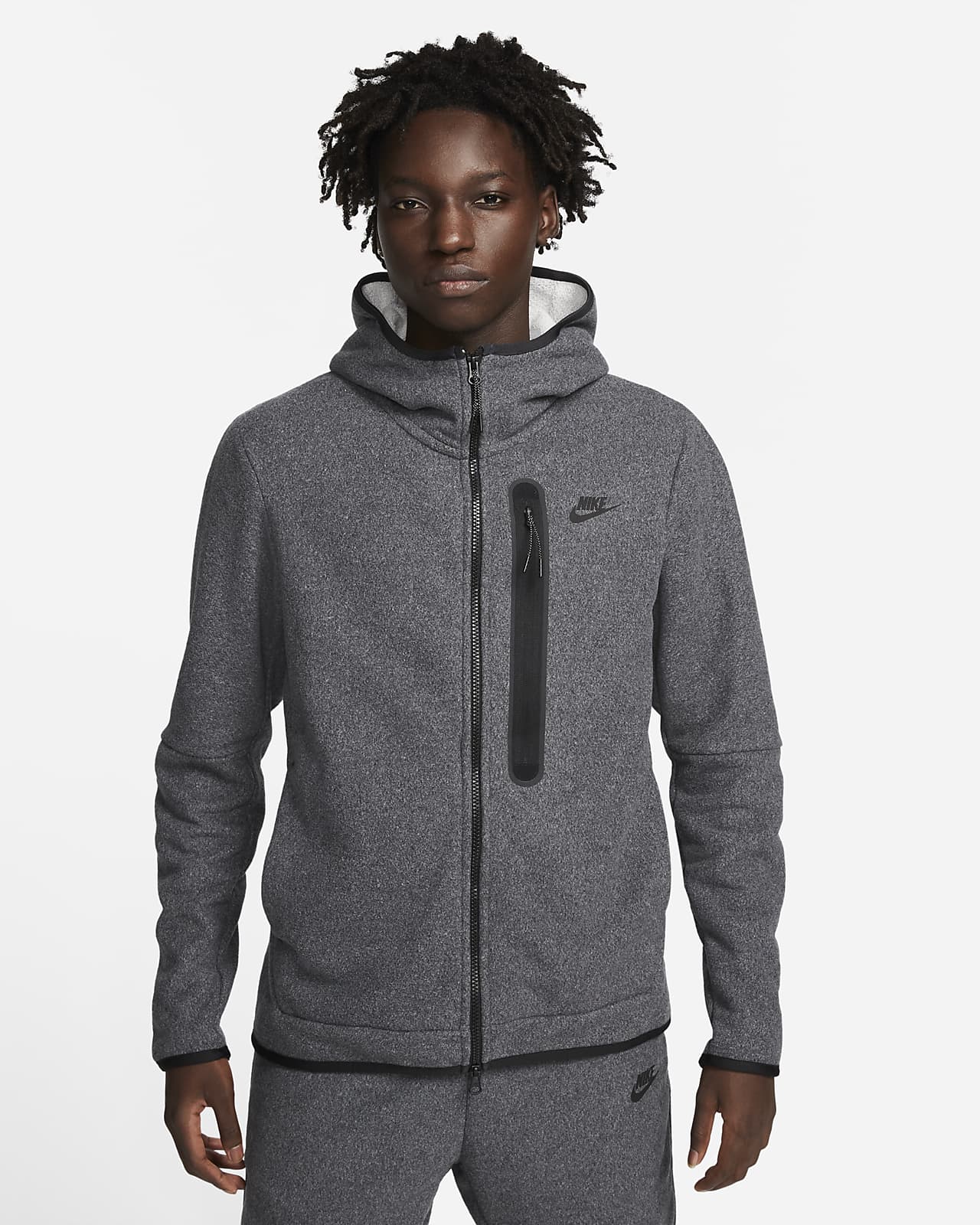 Мъжки Суитшърт NIKE M NSW TCH FLC FZ WINTER HD - Ballistic Sport